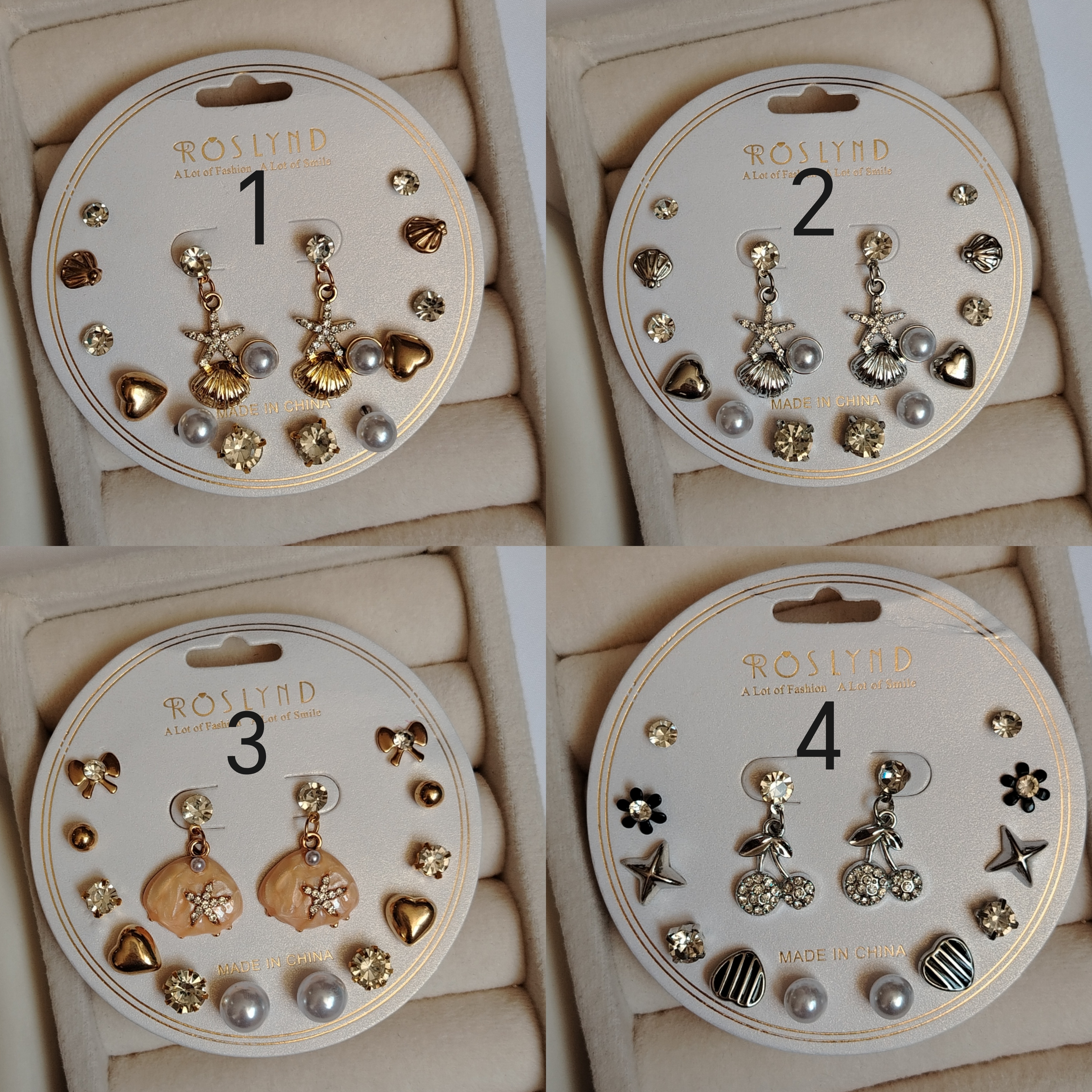 پک گوشواره 7 جفتی میخی